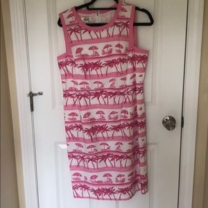 Talbots Pink & White “Beach” dress